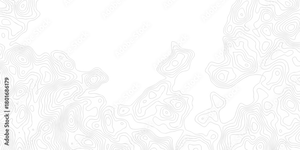 Fototapeta premium Minimal vector topo paper lines Topographic contour lines grid map seamless pattern. Geographic mountain relief. Abstract lines background. Contour maps. illustration, Topo contour map design.