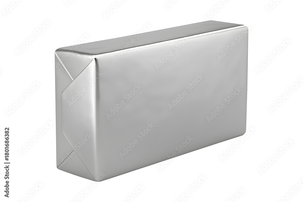 Fototapeta premium Blank Butter block isolated on a white background