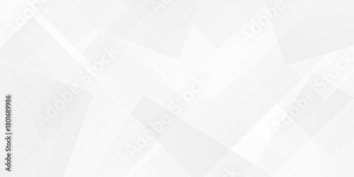 Vector minimal gray and white tech technology transparent square rectangle shape. seamless geometry paper triangle background. Space design concept. Decorative web layout design.	