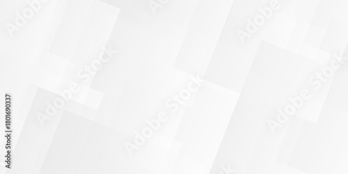 Abstract vector minimal tech gradient white, gray creative triangle geometric technology space rectangle randomly arranged white line background. paper web overlap presentation design.	
