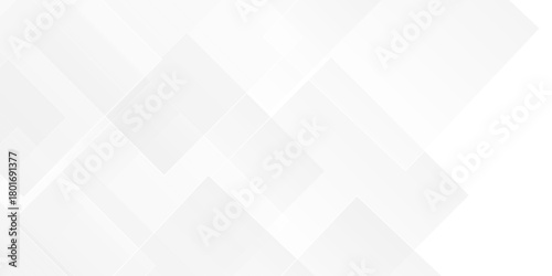 Abstract vector minimal tech gradient white, gray creative triangle geometric technology space rectangle randomly arranged white line background. paper web overlap presentation design.	
