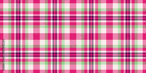 Vibrant checkered pattern in shades of pink, green, and white. Perfect for backgrounds, textiles, and designs needing a playful, retro, or festive touch.