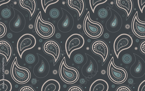 Drawing spa in old-fashioned repetition. Rich texture to dress carpet. Tropical beauty, design paisley.