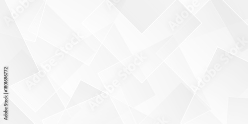 	
Vector minimal gray and white tech technology transparent square rectangle shape. seamless geometry paper triangle background. Space design concept. Decorative web layout design.