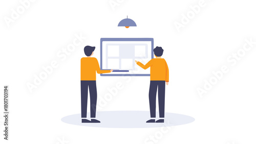 Two diverse coworkers collaborate closely sharing a laptop screen to review a design project in a modern office setting fostering teamwork and innovation