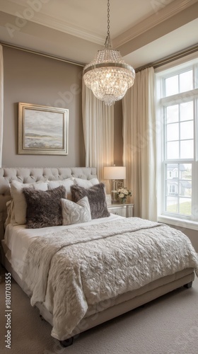 Cozy Modern Bedroom With Elegant Decor and Natural Light