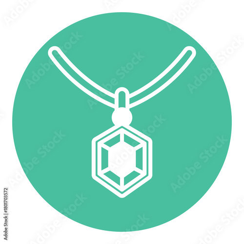 Necklace Vector Icon which can easily modify or edit