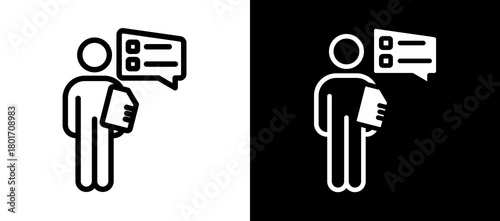 To Do List whiteblack icon