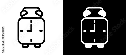 Time whiteblack icon