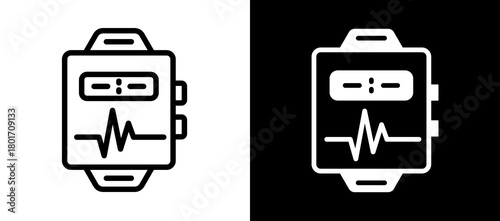 Smartwatch whiteblack icon
