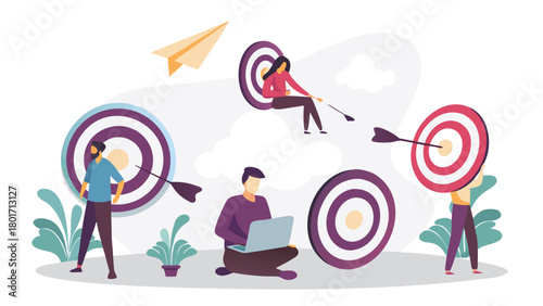 Vibrant digital illustration of a person immersed in typing on a computer showcasing a colorful and modern workspace with creative elements and a focus on technology and productivity