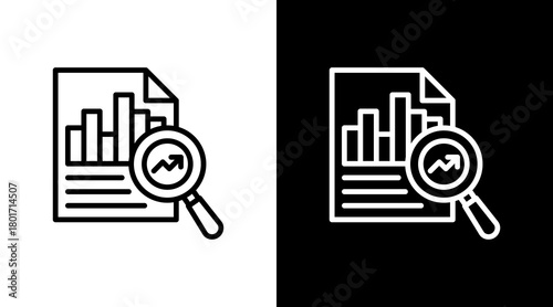Business Analysis With Icon Set Design