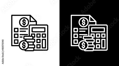 Budgeting With Icon Set Design