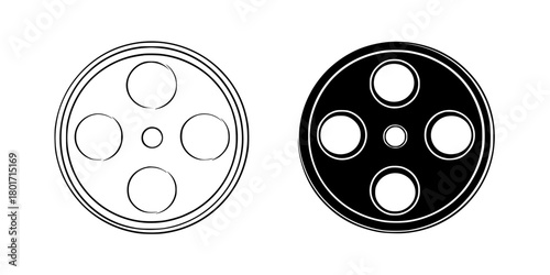 Silver Screen Cinema: Timeless Tales Silver Screen | Clean, isolated vector art for creative projects.