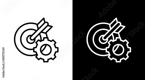 Goal Setting With Icon Set Design