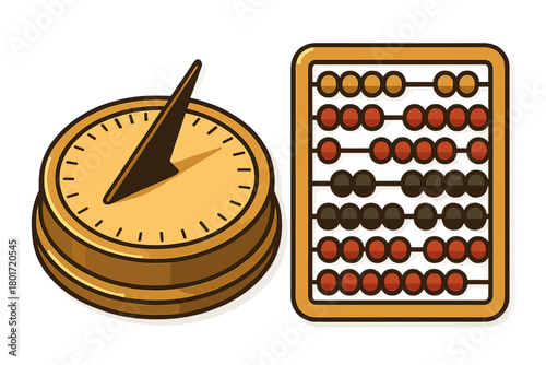 Comparison of ancient time measurement and calculation tools