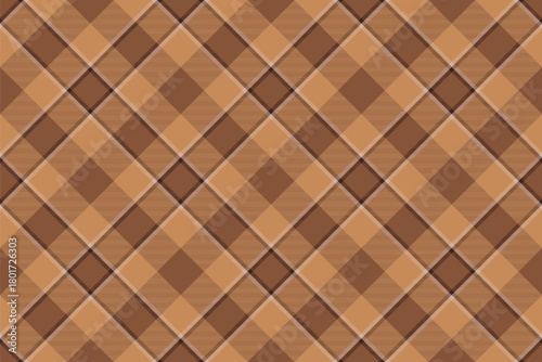 Classic tartan plaid pattern with warm brown tones. Ideal for backgrounds, apparel design, or adding a touch of traditional elegance.