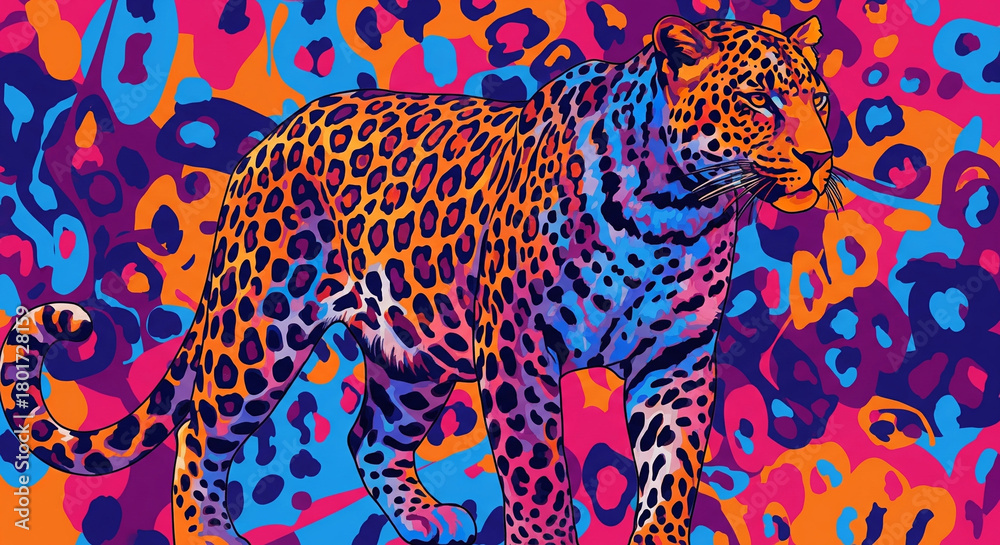Obraz premium leopard skin texture