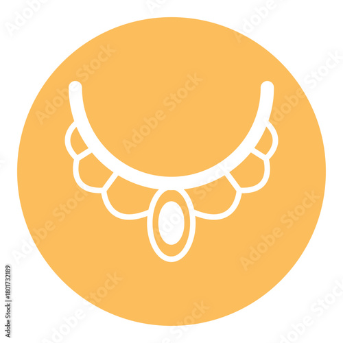Necklace Vector Icon which can easily modify or edit