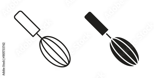 Beater icon line and filled style suitable for web and mobile application