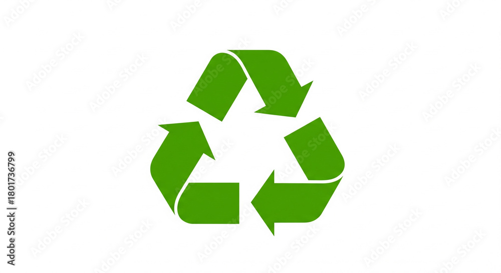 Obraz premium green recycle symbol