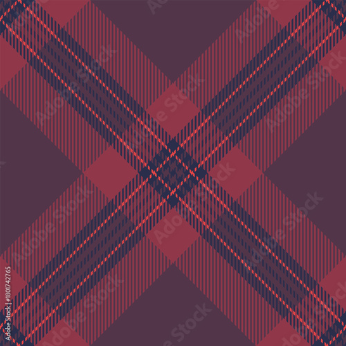 Wallpaper Mural Classic tartan pattern with rich burgundy and navy hues. Ideal for backgrounds, textiles, or adding a touch of traditional elegance. Versatile design. Torontodigital.ca