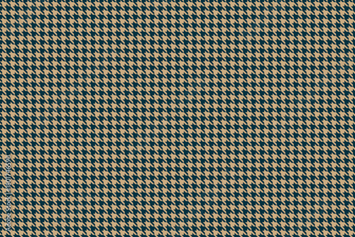 Elegant houndstooth pattern in beige and teal.  Perfect for textile design, fashion, website backgrounds, or any project needing a sophisticated, classic texture.