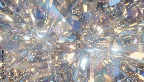 キラキラした反射する宝石をクローズアップしたような背景