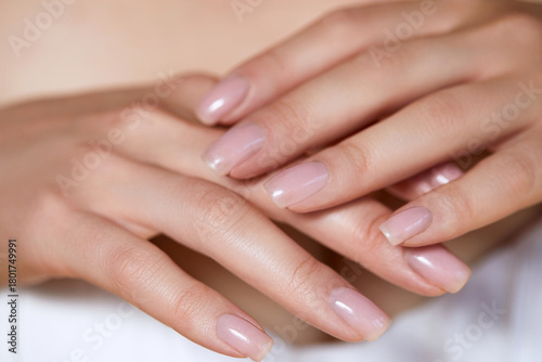 Wallpaper Mural Beautiful Woman hand closeup. Manicure and Hands Spa. Manicured Torontodigital.ca