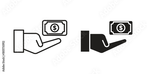 loan icon line and filled style suitable for web and mobile application