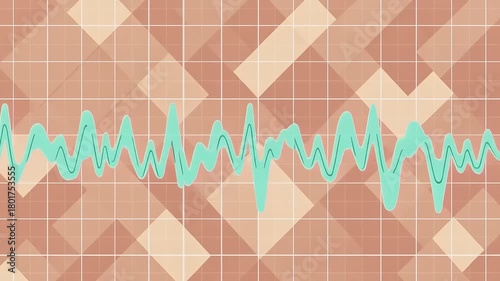 Abstract Digital Waveform Background