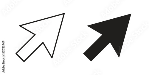 Mouse icon line and filled style suitable for web and mobile application
