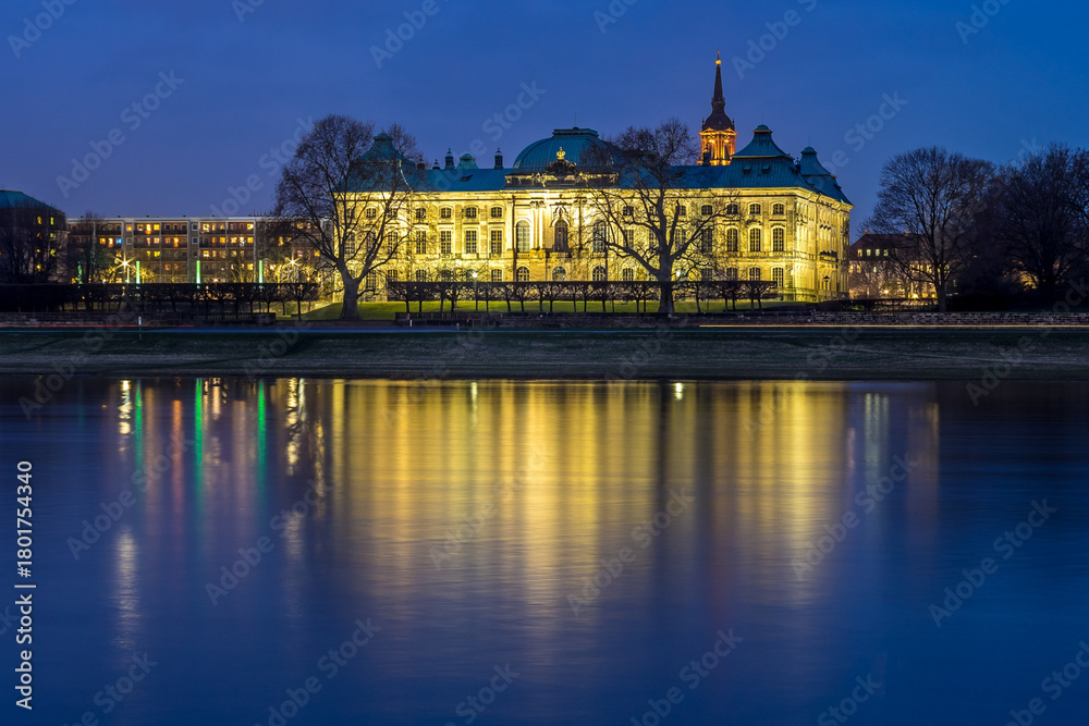 Fototapeta premium Dresden, Germany. Panoramic over old city historical downtown