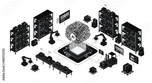 Abstract geometric composition with vibrant color palette and clean lines suitable for modern graphic design projects and digital artwork
