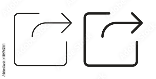 Share icon line and filled style suitable for web and mobile application