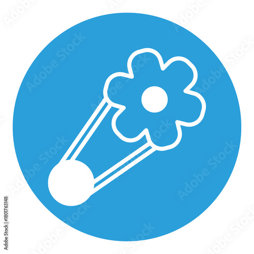 Hair pin Vector Icon which can easily modify or edit