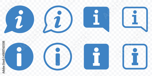information info signs. Info symbol flat style. Info icons set. Information icon on isolated on white background.