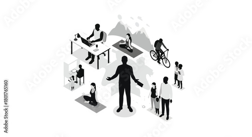 Versatile cmyk and rgb color vector design with helvetica and courier fonts suitable for print and digital applications