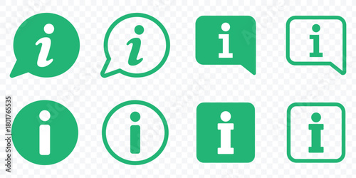  Info icons. Information vector icon collection. eps 10