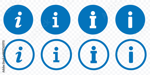  Info icons. Information vector icon collection. eps 10