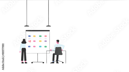 Diverse team collaborating and interacting with a large futuristic touch screen display showcasing innovation and teamwork in a modern digital environment