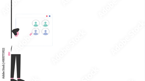 Minimalist illustration of a person s hand tapping a bright circular light source representing ideas creativity or activation in a clean modern design