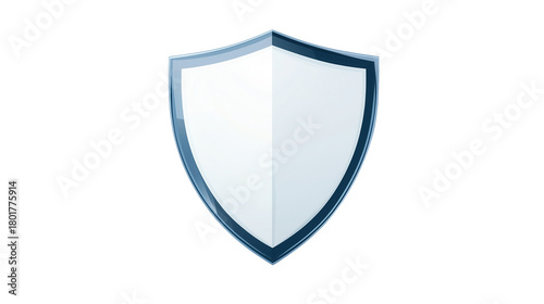 Blue shield emblem with shadow on white background Free Download Blue shield emblem with shadow on white background - GFXLoad