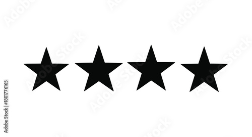 Four star rating for reviews and feedback