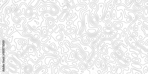 Topographic map background geographic line map with elevation assignments. Design illustration for wall art, fabric, packaging, web, banner, wallpaper.