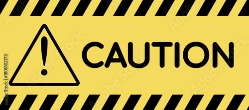 Yellow caution tape seamless pattern