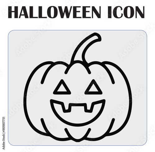 Halloween vector icon illustration showcasing spooky elements like pumpkins, ghosts, bats, and haunted designs, perfect for seasonal graphics and decorations