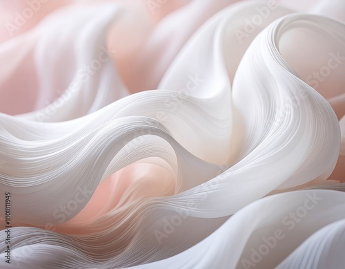 Abstract Ethereal Cloud Smoke Texture Soft White Pale Pink Beige