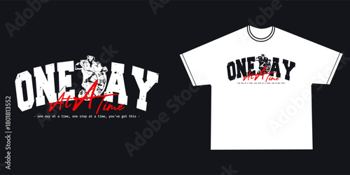 Retro college varsity typography motivational quote slogan with grunge effect for jersey, t-shirt, streetwear, or wall art design - Vector