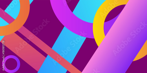 Abstract colorful background with geometric shapest